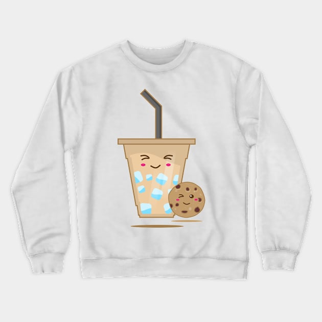 Ice Coffee & Cookie Crewneck Sweatshirt by Harvest Design